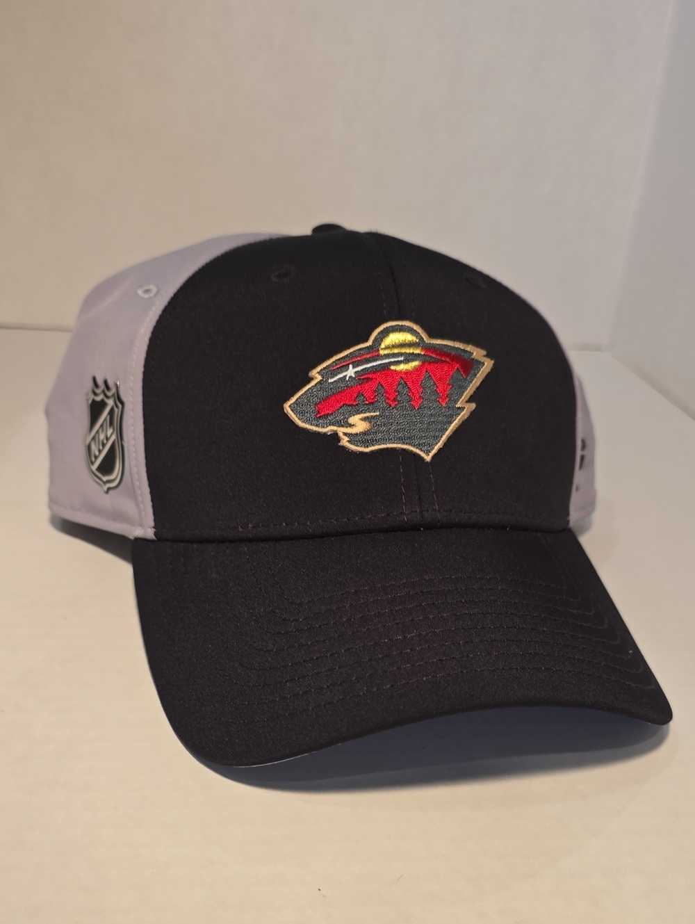 NHL Minnesota Wild Global Series SWEDEN Black and Gray Embroidered Logo Hat